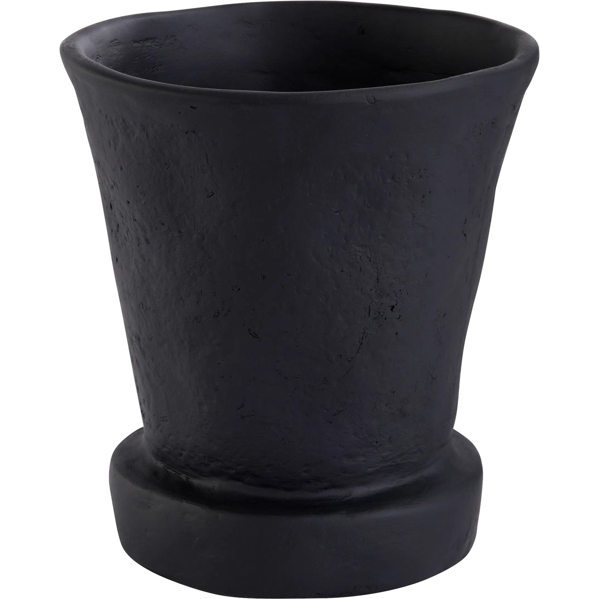 Sparta Vase by Cyan Design in black. Made from ecomix in a rustic style.