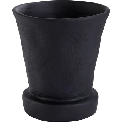 Sparta Vase by Cyan Design in black. Made from ecomix in a rustic style.