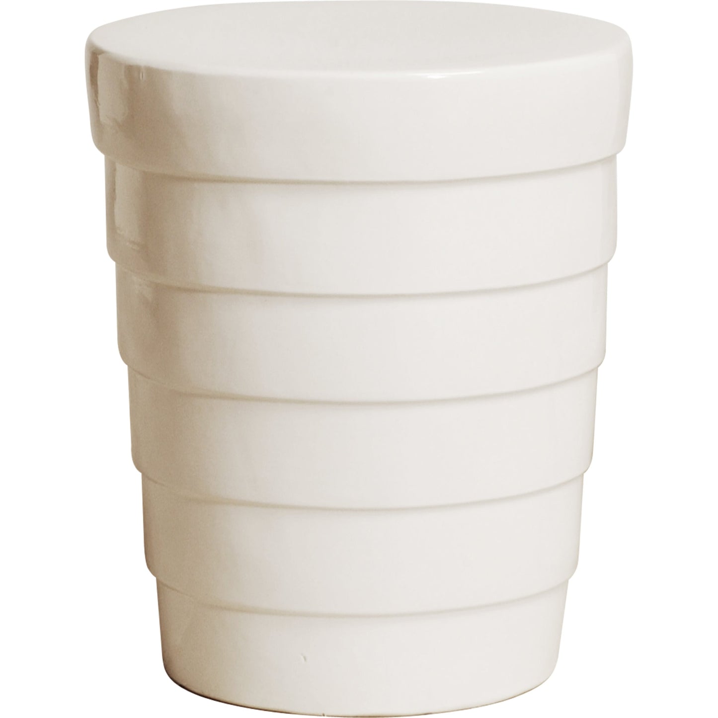 001 S-301730 | Primary Silo | Terrace Garden Stool by Emissary USA in white. Made from unique in a modern style.