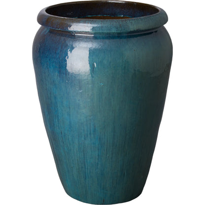 Jar Indoor/Outdoor Planter by Emissary in glossy glaze. Made from ceramic in a unique style.