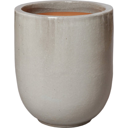 Round Planter by Emissary USA in glossy glaze. Made from ceramic in a traditional style.