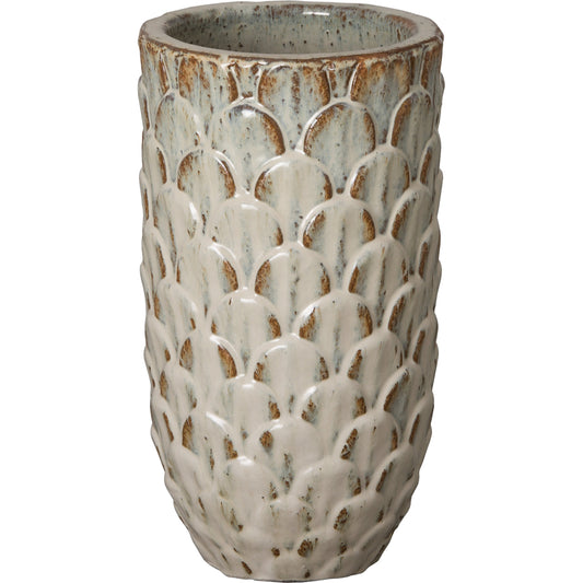 Pinecone Planter by Emissary USA in antique white. Made from unique in a cottage & farmhouse style.