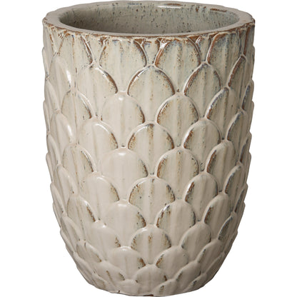 Pinecone Planter by Emissary USA in antique white. Made from unique in a cottage & farmhouse style.