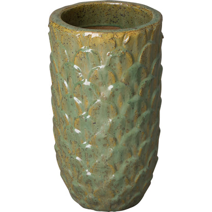 Pinecone Planter by Emissary USA in antique white. Made from unique in a cottage & farmhouse style.