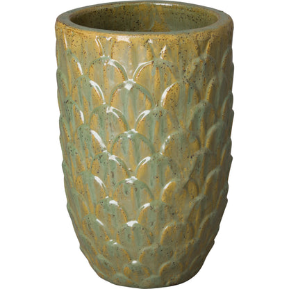 Pinecone Planter by Emissary USA in antique white. Made from unique in a cottage & farmhouse style.