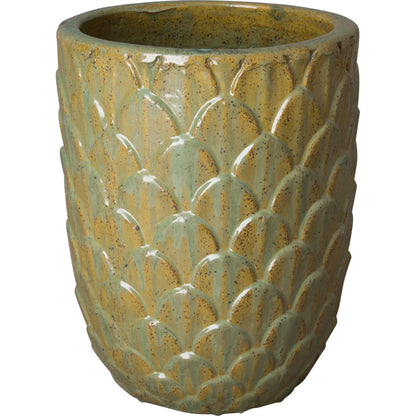 Pinecone Planter by Emissary USA in antique white. Made from unique in a cottage & farmhouse style.