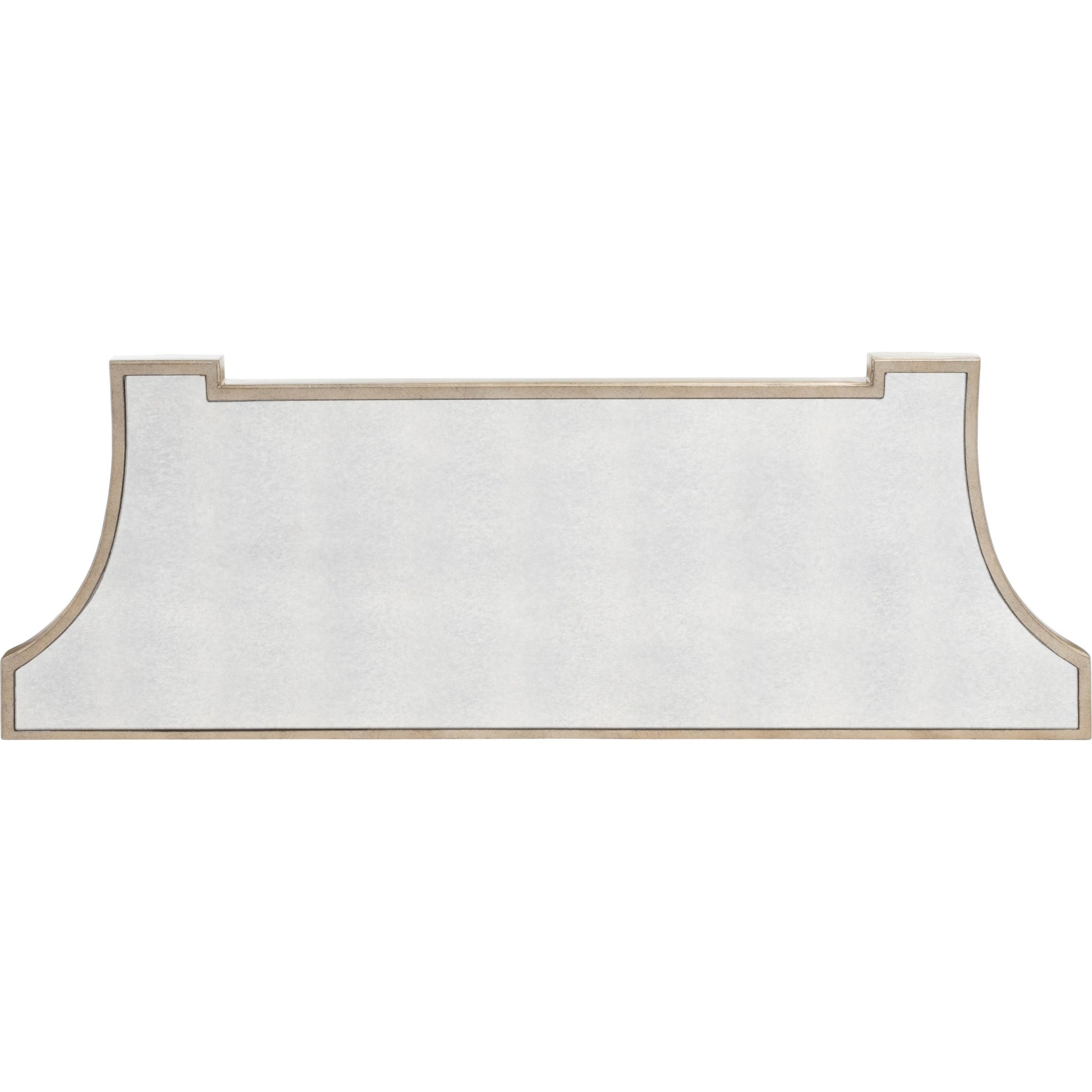 Garbo Mirrored Console Table by Butler Specialty Company in silver and mirror. Made from poplar solids, mdf, antique mirrored glass in a traditional style.