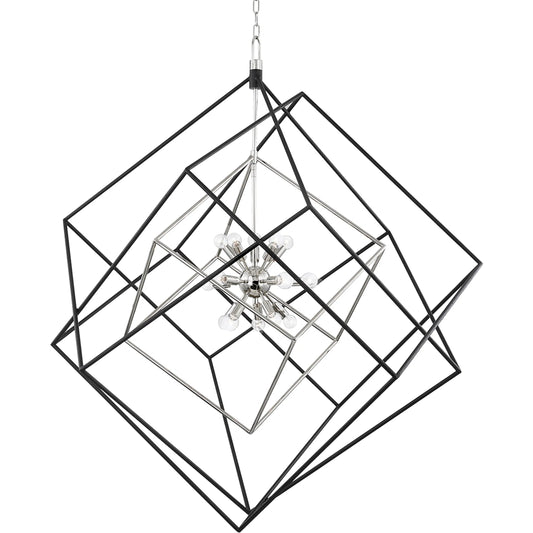 Roundout 15 Light Chandelier by Hudson Valley. Made from steel in a modern style.