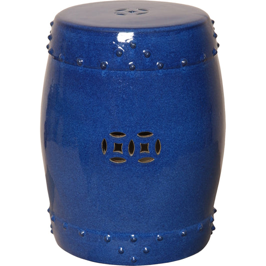 Large Drum Garden Stool by Emissary USA. Made from unique in a eclectic & global style.