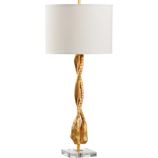 Pomp and Circumstance Lamp by Wildwood in gold. Made from unique in a modern style.