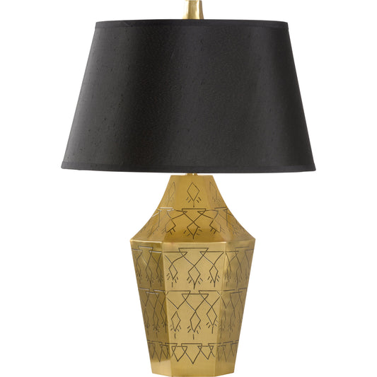 Writings on the Wall Lamp by Wildwood in gold. Made from unique in a modern style.