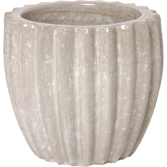 Round Ridged Planter by Emissary USA. Made from unique in a modern style.