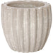 Round Ridged Planter by Emissary. Made from unique in a modern style.