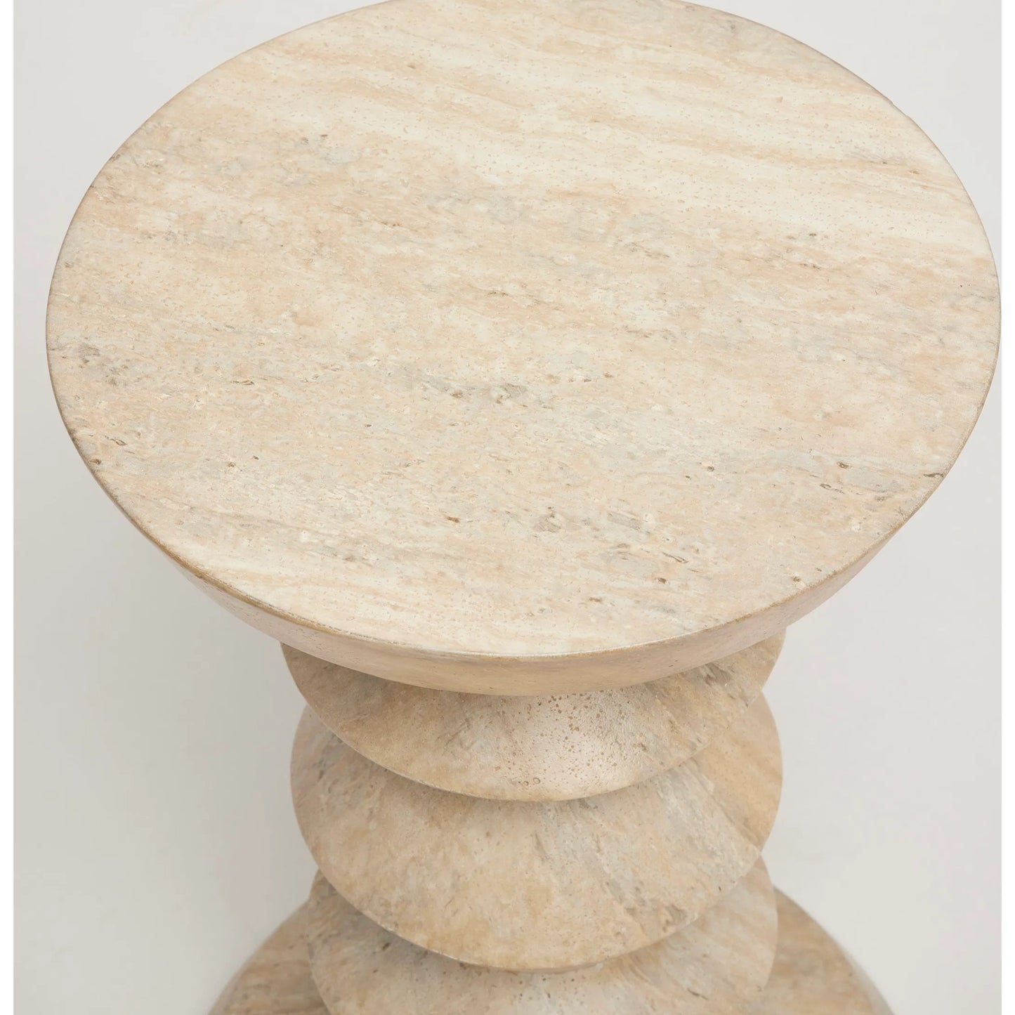 002 SI-2256498 | Unknown | L'Avenue Accent Table by Interlude Home in cream and cavern. Made from crafted marble concrete in a unique style.