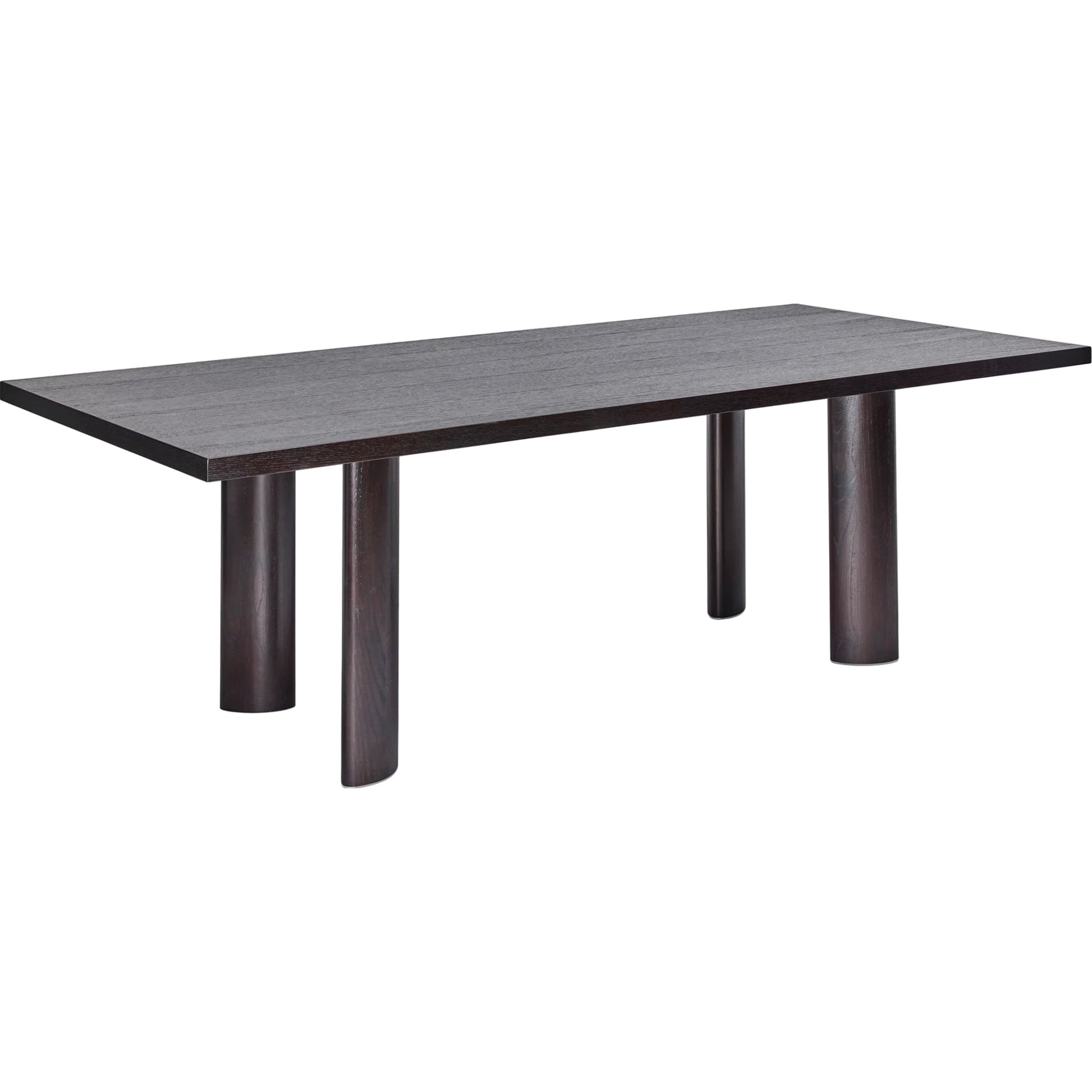 Aubry Dining Table by Interlude Home in cliffside grey. Made from oak in a modern style.