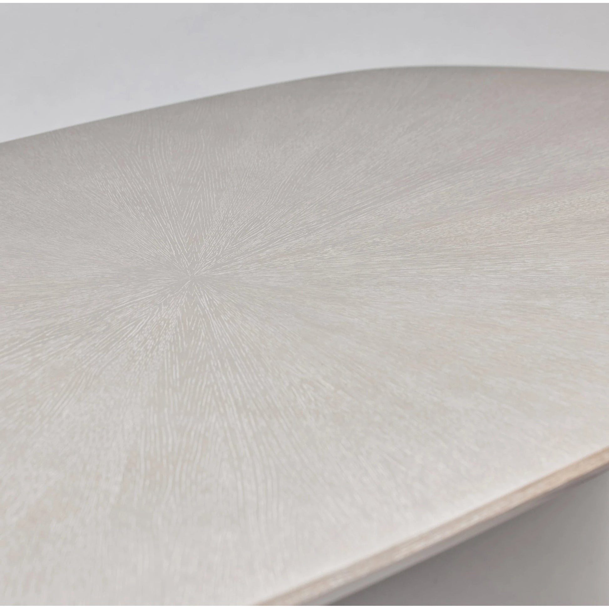 Becket Dining Table by Interlude Home in cliffside grey, classic bronze. Made from oak, steel in a modern style.
