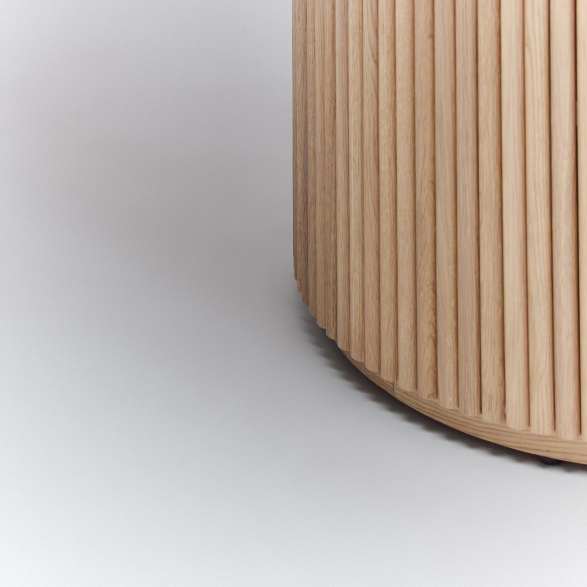 Laurel Round Dining Table by Interlude Home. Made from oak in a modern style.