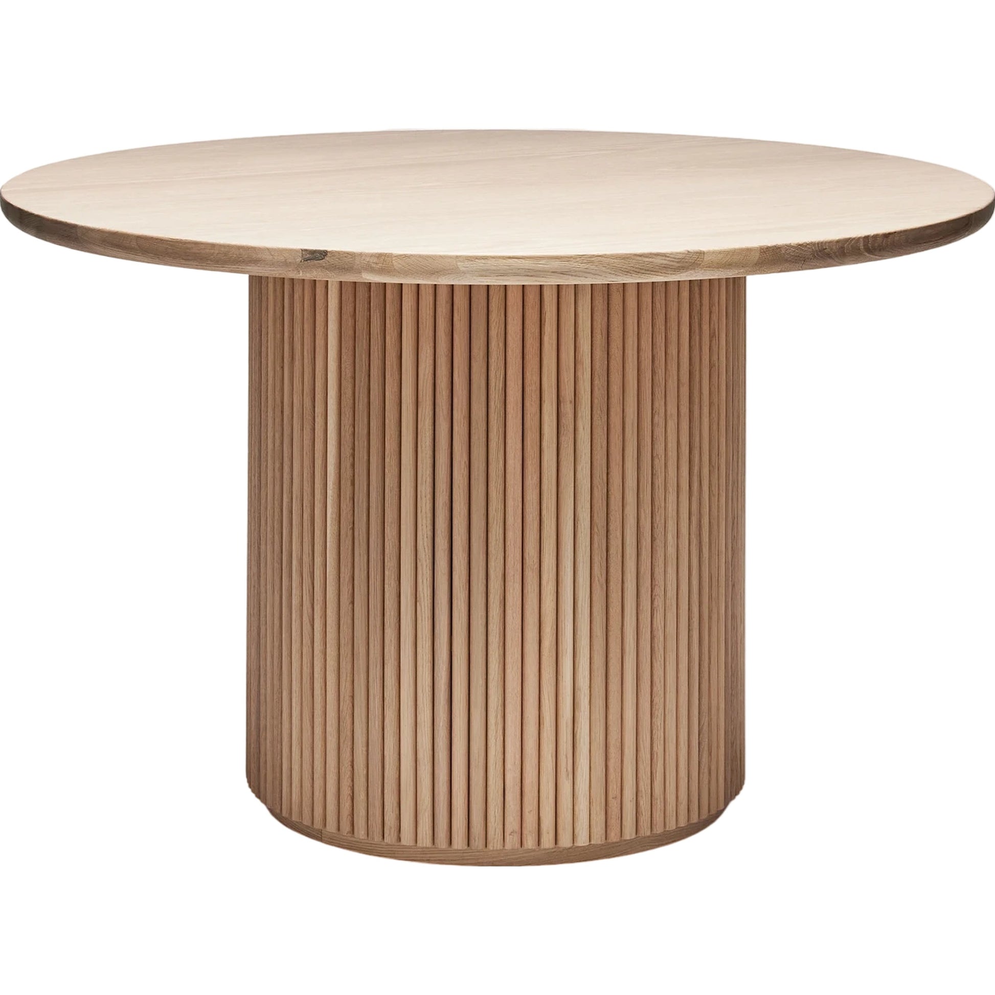 Laurel Round Dining Table by Interlude Home. Made from oak in a modern style.