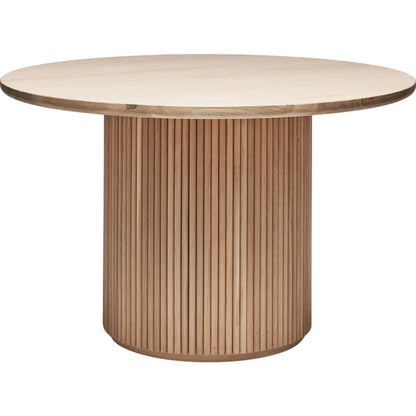 Laurel Round Dining Table by Interlude Home. Made from oak in a modern style.