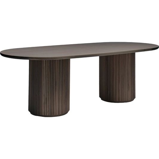 Laurel Oval Dining Table by Interlude Home. Made from oak in a modern style.