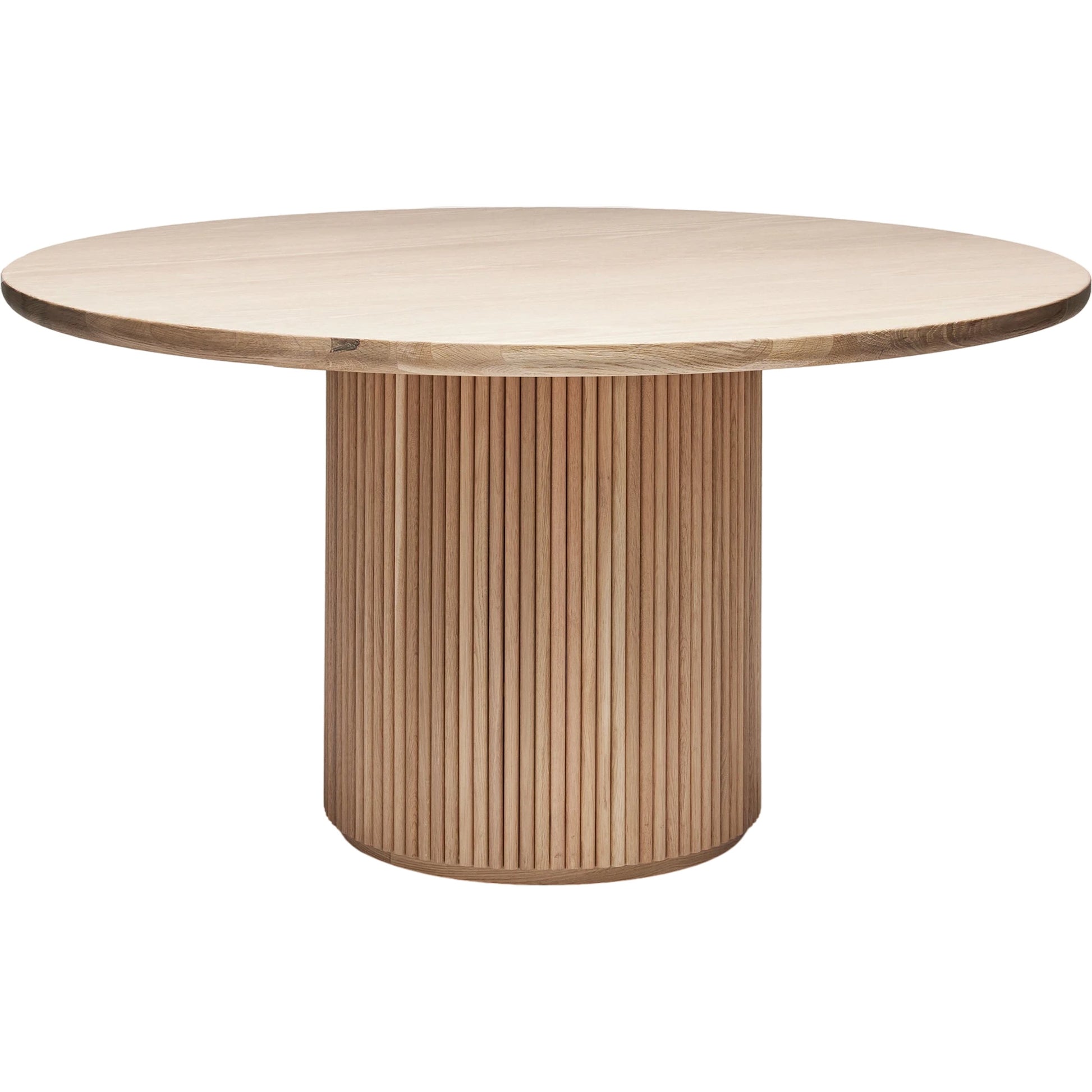 Laurel Round Dining Table by Interlude Home. Made from oak in a modern style.