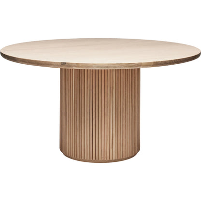 Laurel Round Dining Table by Interlude Home. Made from oak in a modern style.