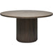Laurel Round Dining Table by Interlude Home. Made from oak in a modern style.