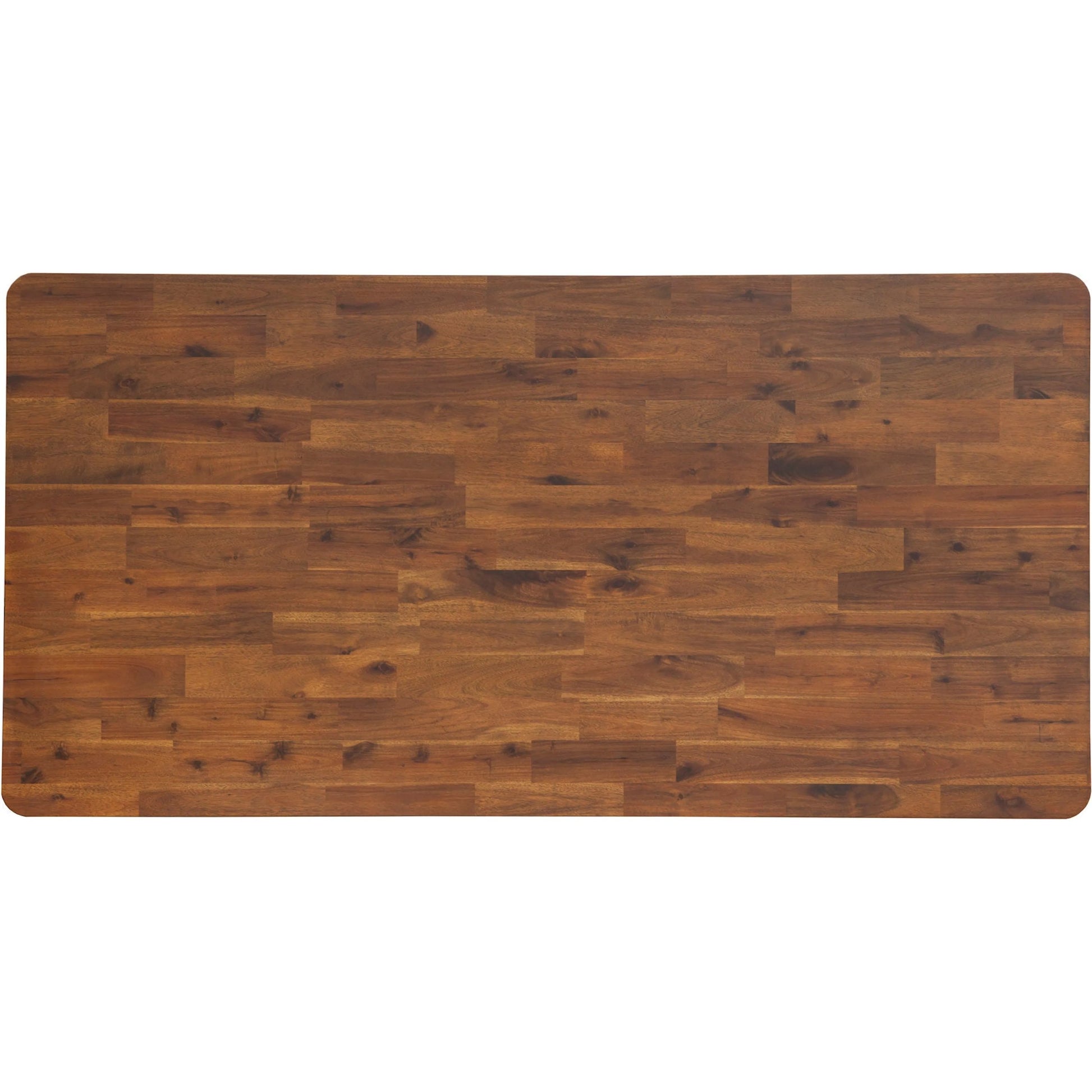 Remix Dining Table by LH Imports in brown. Made from solid acacia, veneer in a modern style.