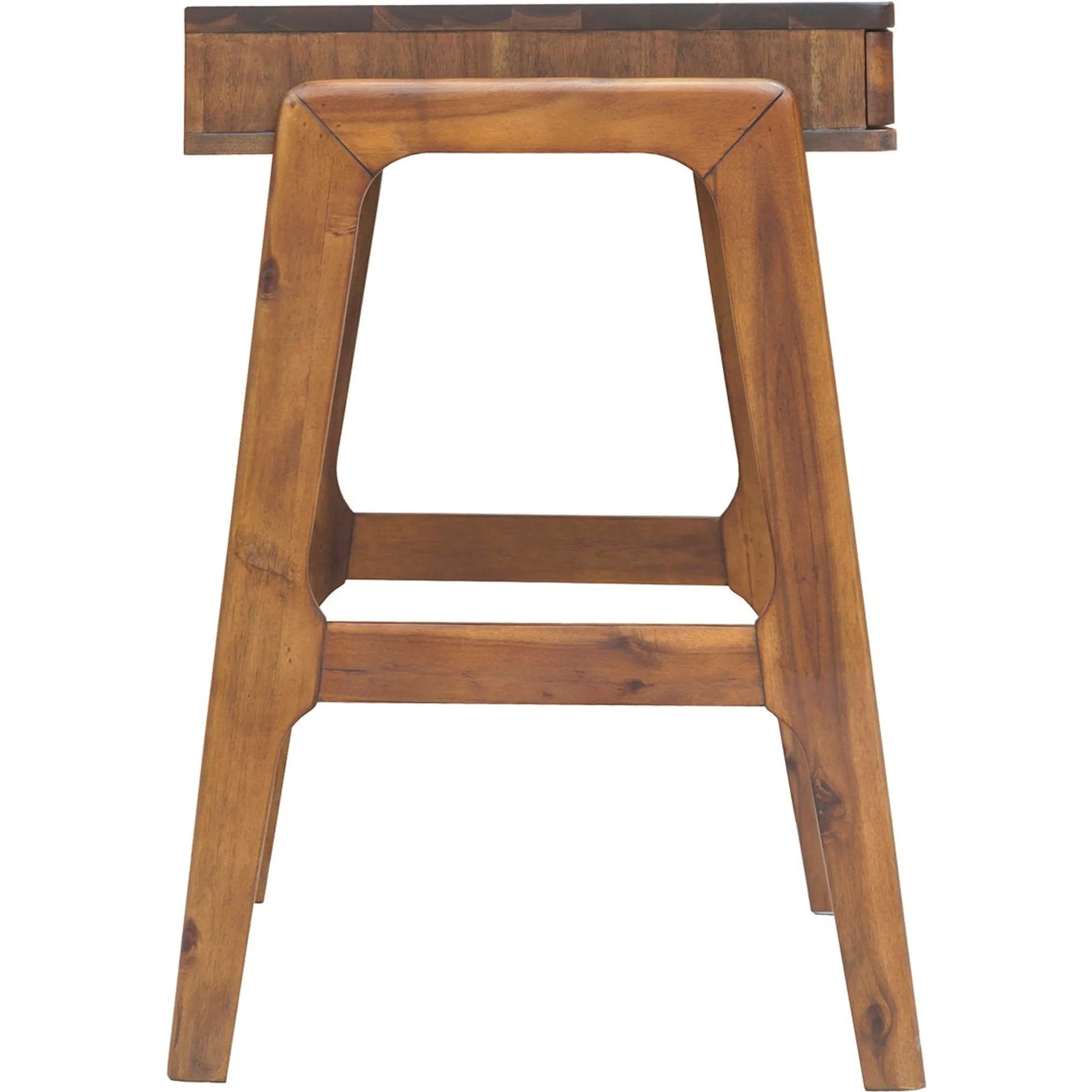 Remix Writing Desk by LH Imports in brown. Made from solid acacia, veneer in a modern style.