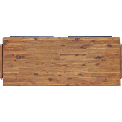 Remix Writing Desk by LH Imports in brown. Made from solid acacia, veneer in a modern style.