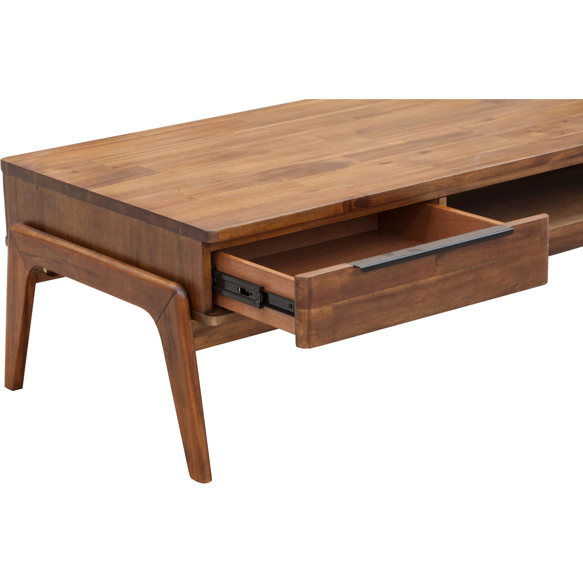 Remix Coffee Table by LH Imports in brown. Made from solid acacia, veneer in a modern style.