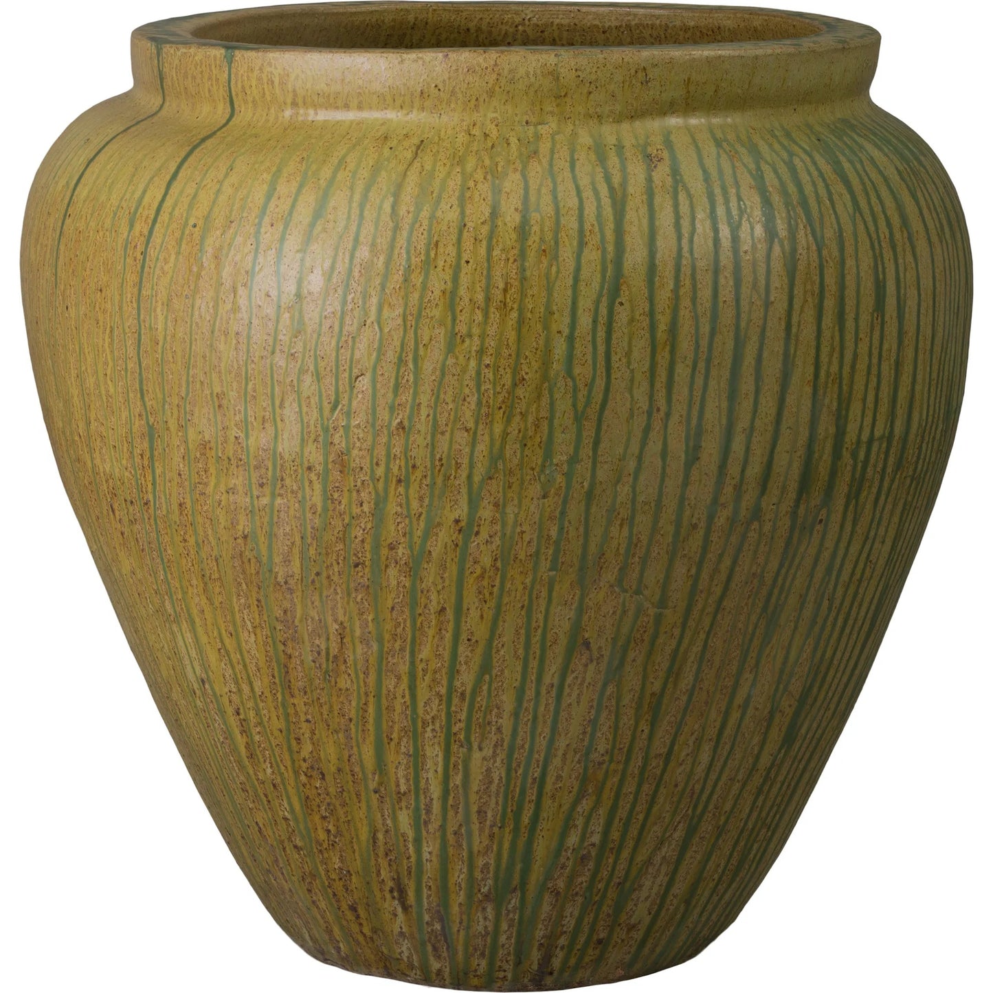000 SI-2630517 | Primary Silo | Urge Indoor/Outdoor Planter by Emissary in distressed antique and glossy glaze. Made from ceramic in a unique style.