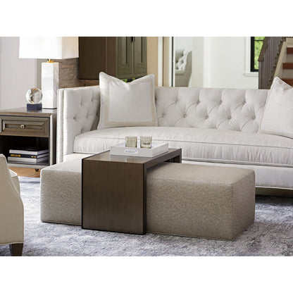 Savona Cocktail Ottoman with Slide by Lexington in taupe. Made from unique in a modern style.