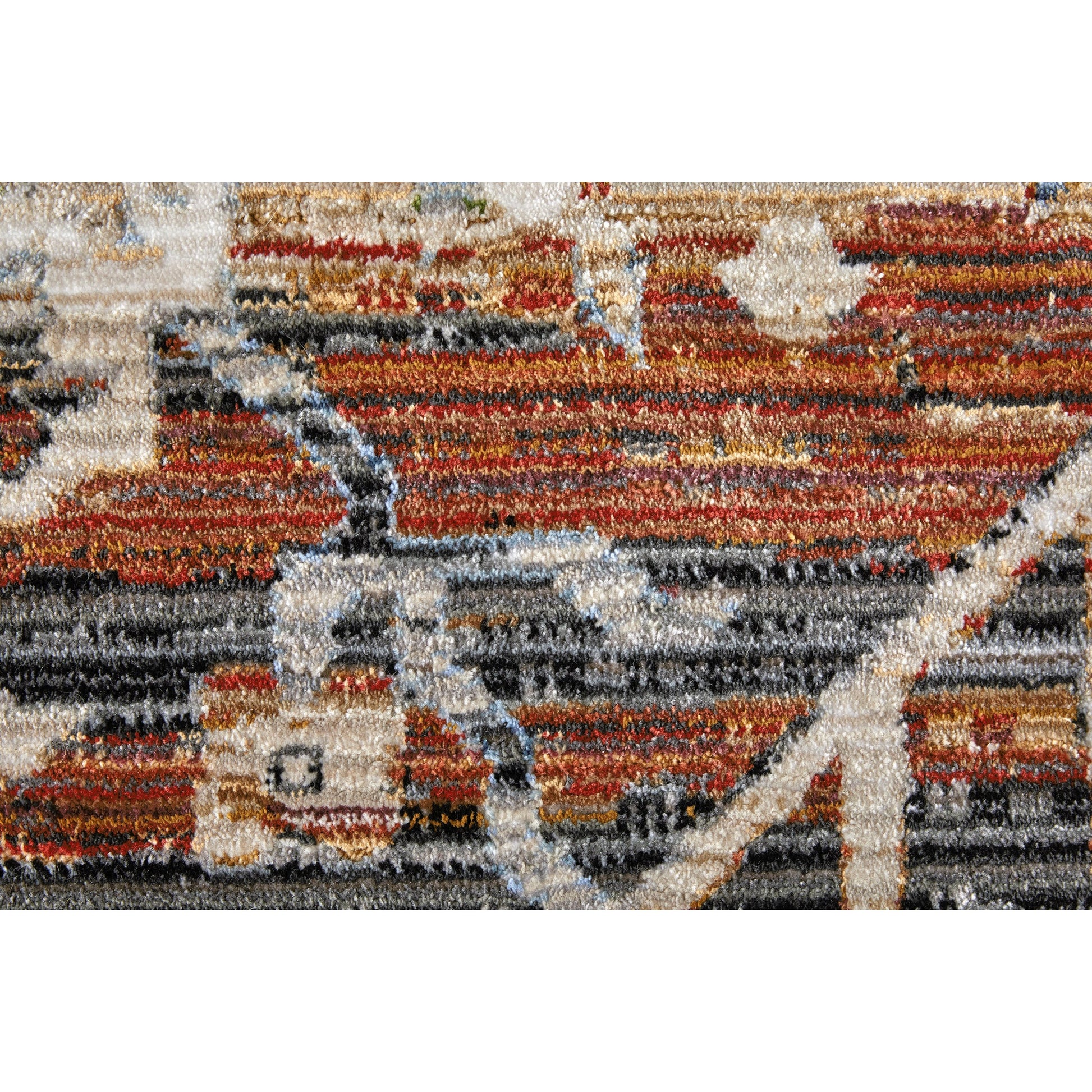 Melrose Transitional Rug - MEL39NZF by Feizy. Made from polypropylene, polyester, viscose in a unique style.