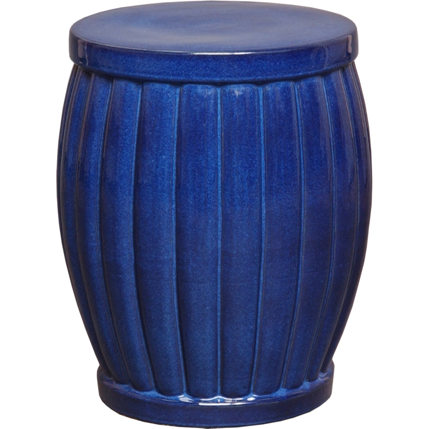 000 S-300681 | Primary Silo | Large Fluted Garden Stool by Emissary. Made from unique in a modern style.