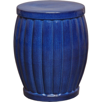 Large Fluted Garden Stool by Emissary. Made from unique in a modern style.