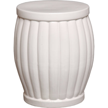 Large Fluted Garden Stool by Emissary. Made from unique in a modern style.