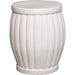 Large Fluted Garden Stool by Emissary. Made from unique in a modern style.