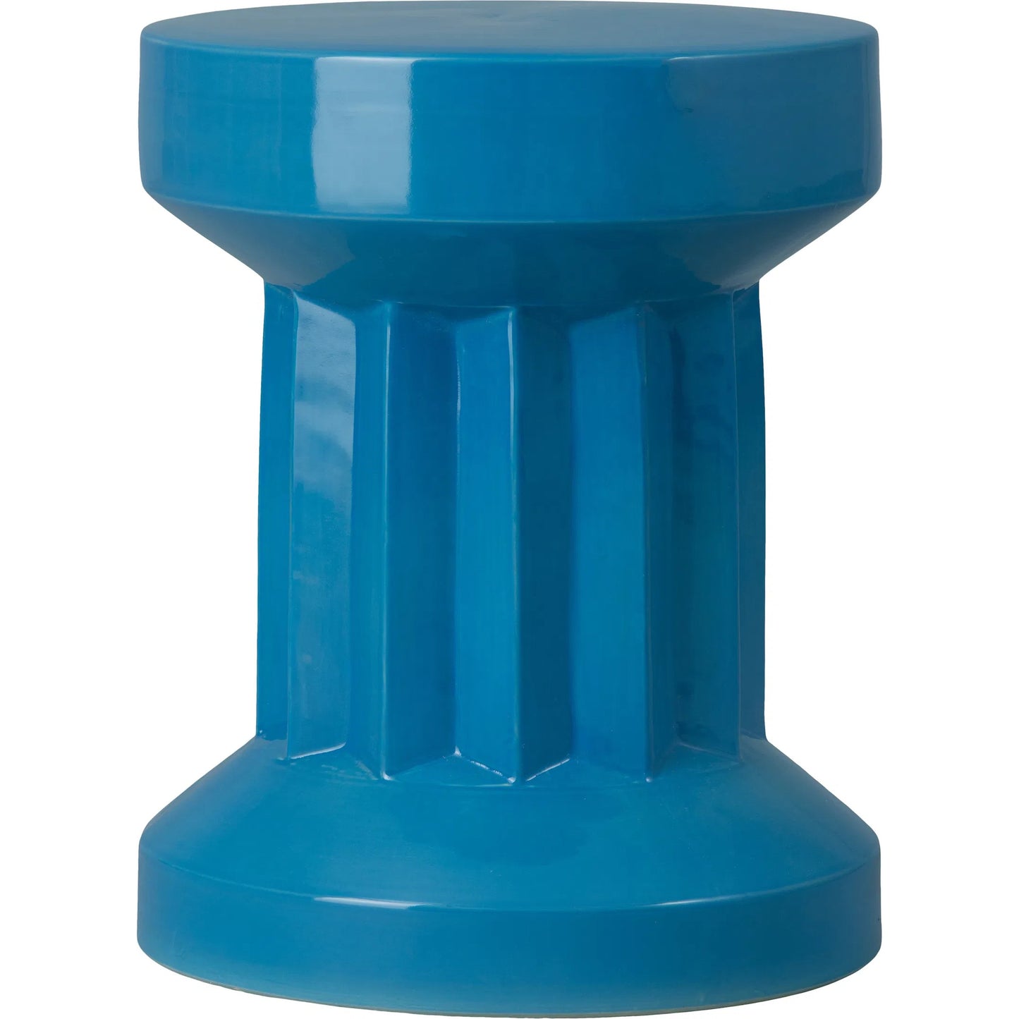 000 SI-2630406 | Primary Silo | Intrepid Indoor/Outdoor Stool by Emissary in glossy glaze. Made from ceramic in a unique style.