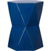 Large Matrix Hexagon Stool by Emissary USA in glossy glaze. Made from ceramic in a modern style.