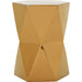 Large Matrix Hexagon Stool by Emissary USA in glossy glaze. Made from ceramic in a modern style.