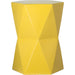 Large Matrix Hexagon Stool by Emissary USA in glossy glaze. Made from ceramic in a modern style.