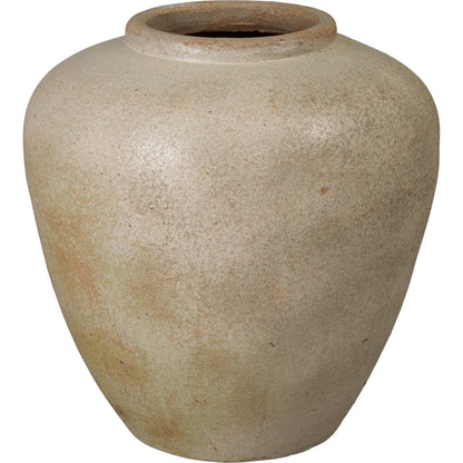 Olive Indoor/Outdoor Jar by Emissary. Made from ceramic in a unique style.