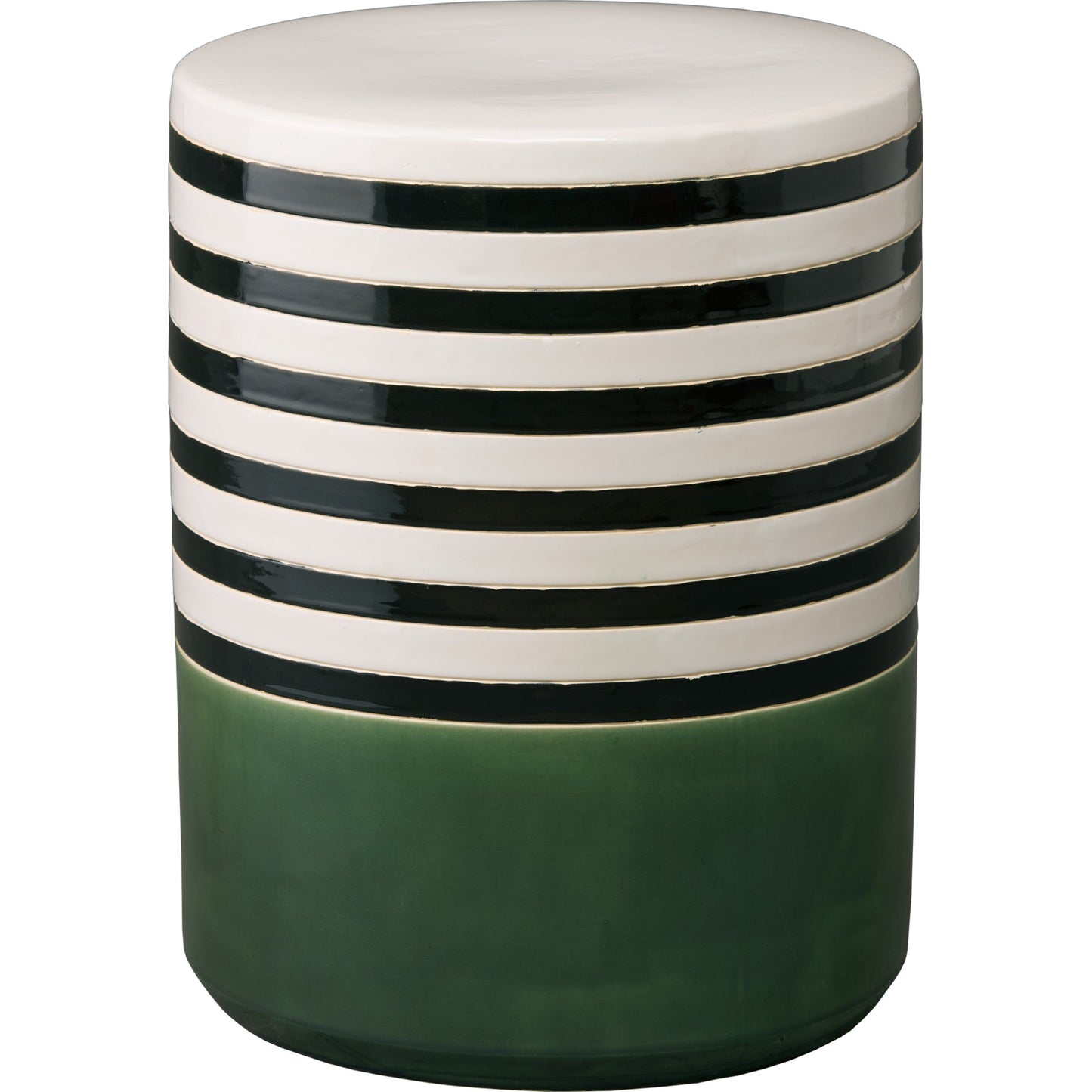 001 S-301569 | Additional Silo | Stripe Garden Stool by Emissary USA in bay green. Made from unique in a modern style.