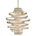 Vertigo Pendant by Corbett. Made from hand crafted iron in a modern style.