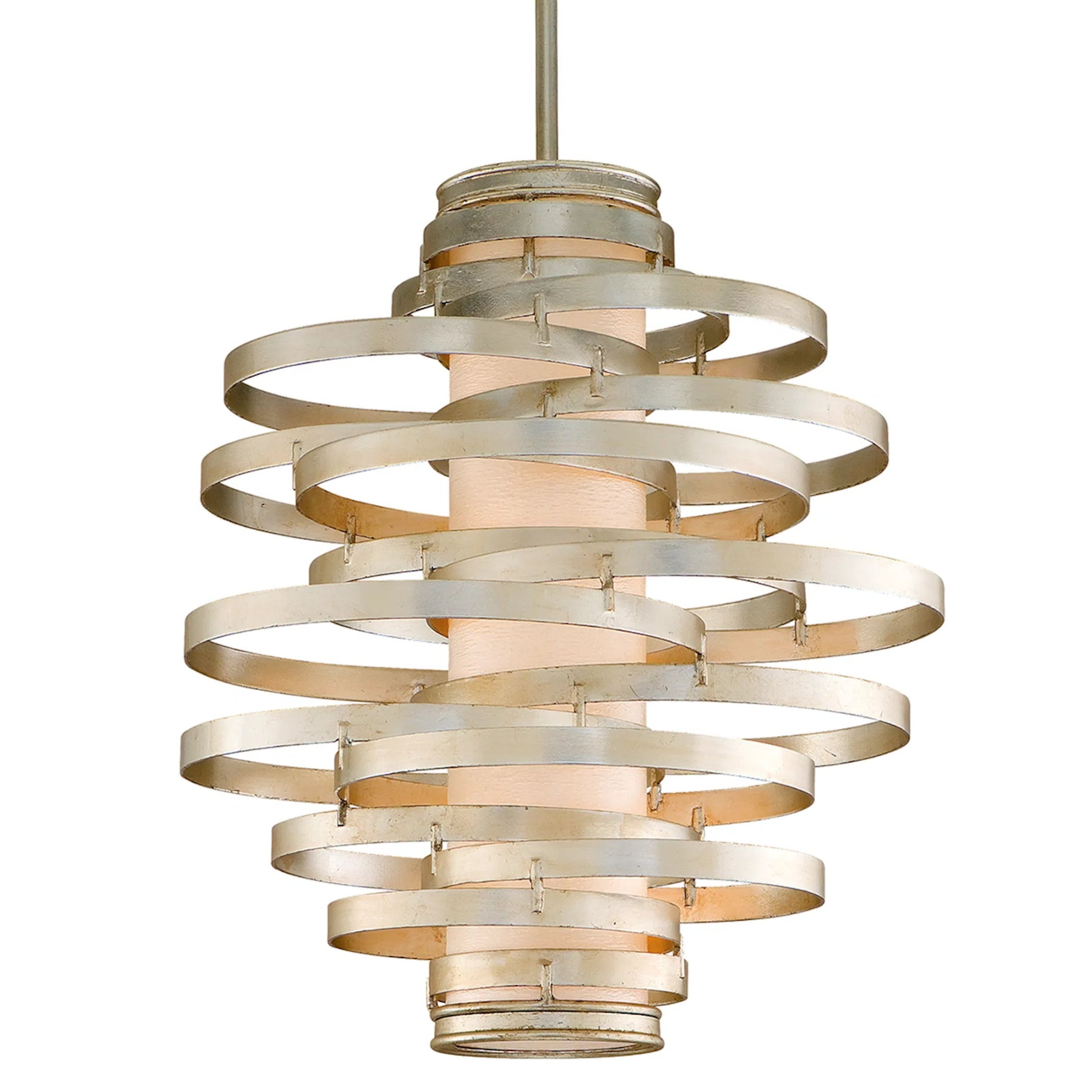 Vertigo Chandelier by Corbett. Made from hand-worked iron in a modern style.