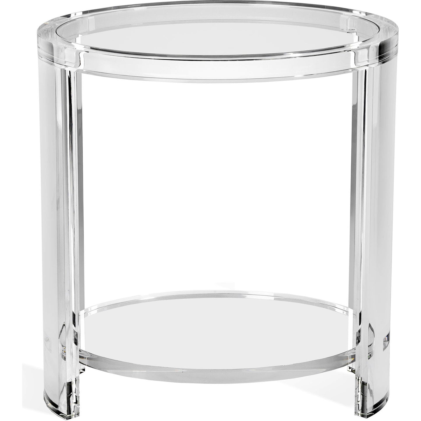 002 SR-760118 | Additional Silo | Marcel Side Table by Interlude Home in clear. Made from acrylic, glass in a modern style.