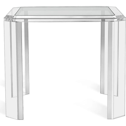 Alden Occasional Table by Interlude Home in clear. Made from acrylic, glass in a modern style.