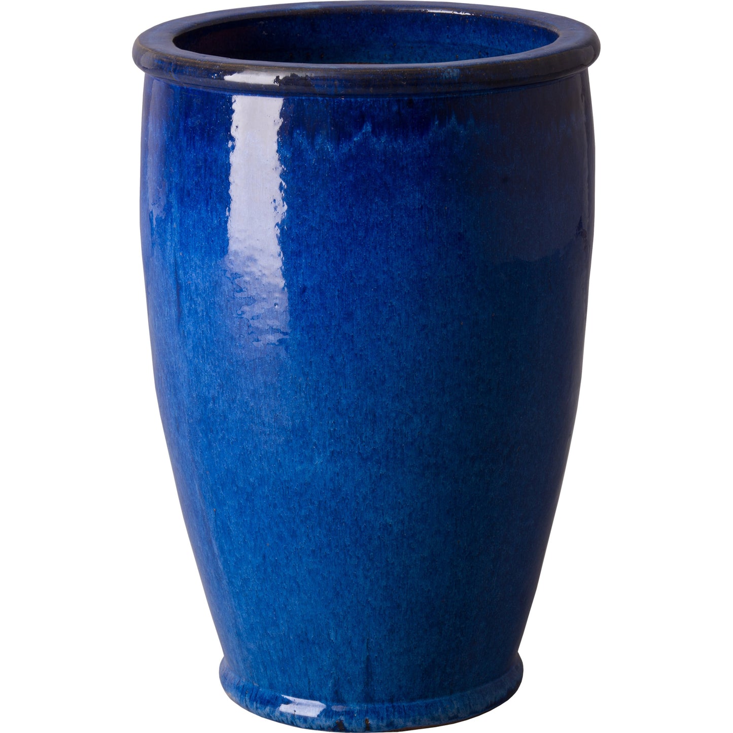 001 SR-697786 | Primary Silo | Tall Round Planter by Emissary in blue. Made from unique in a modern style.