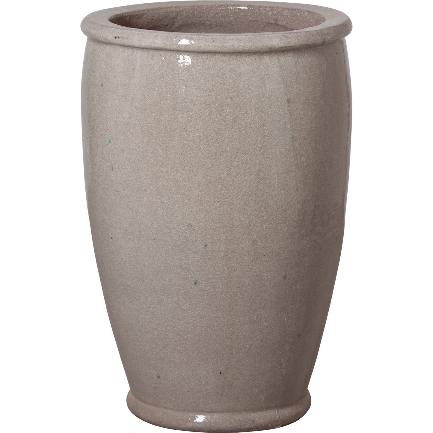 001 S-300781 | Primary Silo | 27 in. Round Rim Planter by Emissary USA in gray. Made from unique in a modern style.
